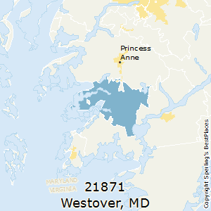 Westover,Maryland County Map