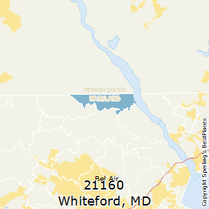 Whiteford,Maryland County Map