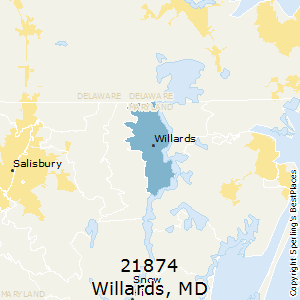 Willards,Maryland County Map