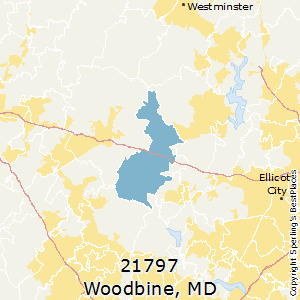 Woodbine,Maryland County Map