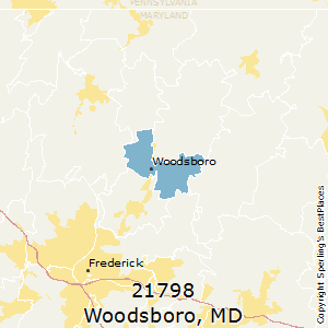 Woodsboro,Maryland County Map