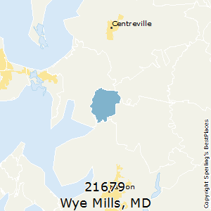 Wye_Mills,Maryland County Map