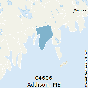 Addison,Maine County Map
