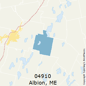 Albion,Maine County Map