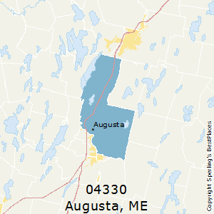 Augusta,Maine County Map