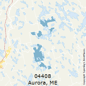 Aurora,Maine County Map