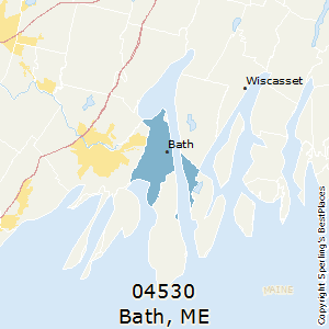 Bath,Maine County Map