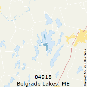 Belgrade_Lakes,Maine County Map