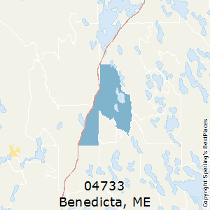 Benedicta,Maine County Map