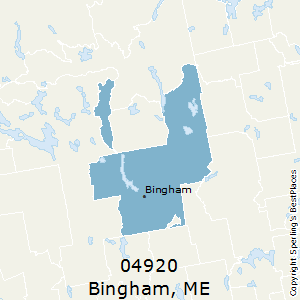Bingham,Maine County Map