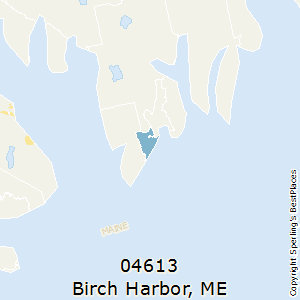 Birch_Harbor,Maine County Map