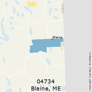 Blaine,Maine County Map