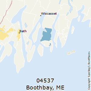 Boothbay,Maine County Map