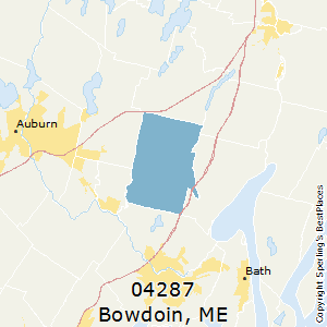 Bowdoin,Maine(04287) Zip Code Map