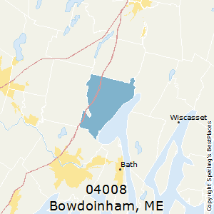 Bowdoinham,Maine County Map
