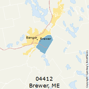 Brewer,Maine County Map
