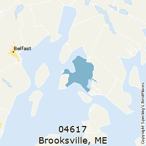 Brooksville,Maine County Map