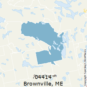 Brownville,Maine County Map