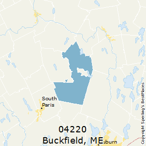 Buckfield,Maine County Map