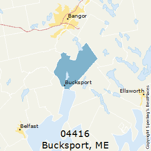 Bucksport,Maine County Map