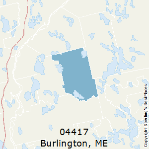 Burlington,Maine County Map