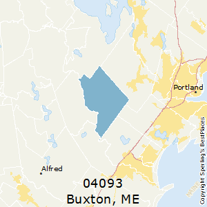 Buxton,Maine County Map