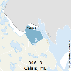 Calais,Maine County Map