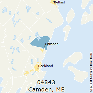 Camden,Maine County Map