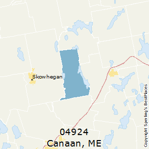Canaan,Maine County Map