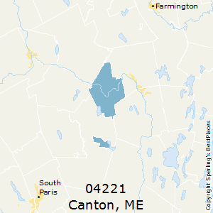 Canton,Maine County Map