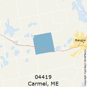 Carmel,Maine County Map