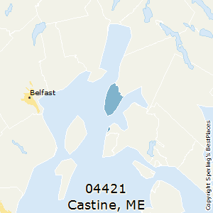 Castine,Maine County Map