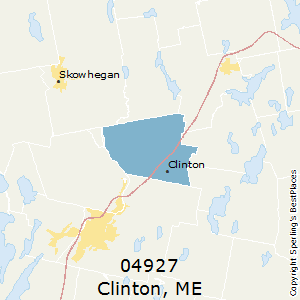 Clinton,Maine County Map