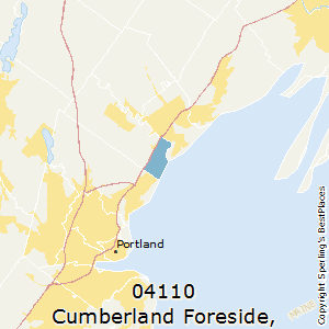 Cumberland_Foreside,Maine County Map
