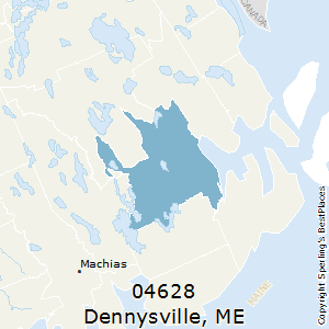 Dennysville,Maine County Map