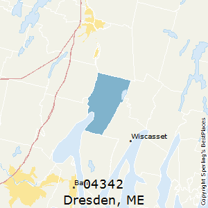 Dresden,Maine County Map