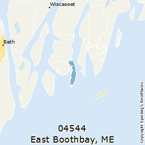East_Boothbay,Maine County Map
