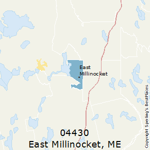East_Millinocket,Maine County Map