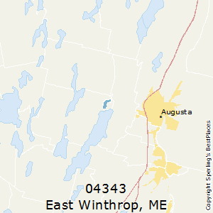East_Winthrop,Maine County Map