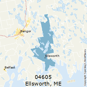Ellsworth,Maine County Map
