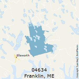 Franklin,Maine County Map