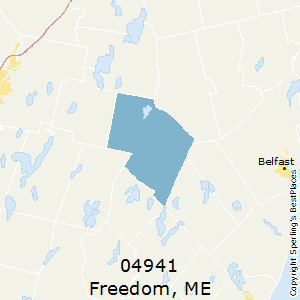 Freedom,Maine County Map