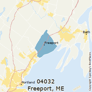 Freeport,Maine County Map