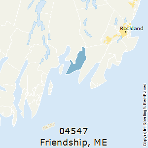 Friendship,Maine County Map