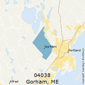 Gorham,Maine County Map
