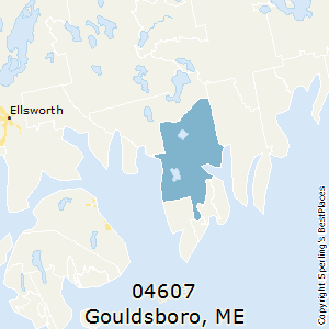 Gouldsboro,Maine County Map