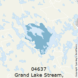 Grand_Lake_Stream,Maine County Map
