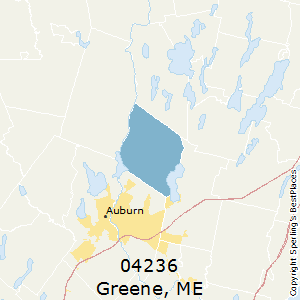Greene,Maine County Map