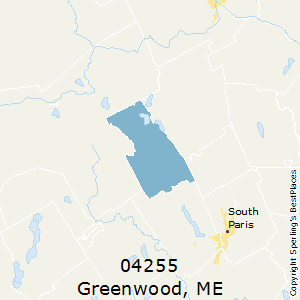 Greenwood,Maine County Map