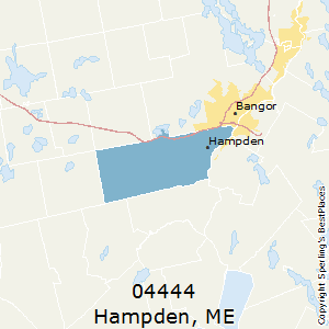 Hampden,Maine County Map